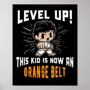 Póster Camiseta de regalo de uniforme de karate para niño