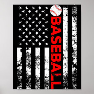 Póster Camiseta de regalo del equipo de béisbol de la ban
