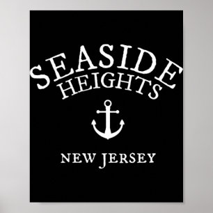 Póster Camiseta de Seaside Heights Nj, ciudad costera de