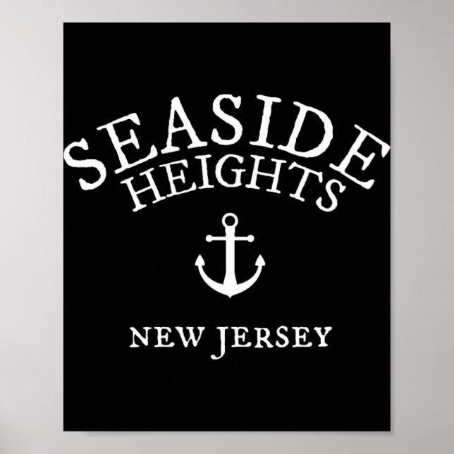 Póster Camiseta de Seaside Heights Nj, ciudad costera de  (Frente)