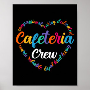 Póster Camiseta de tripulación de cafetería de vuelta al 