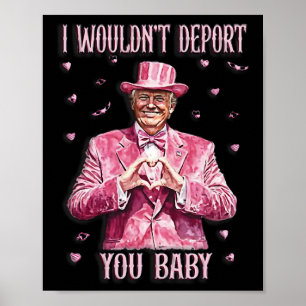 Póster Camiseta de Trump para el Día de San Valentín No t