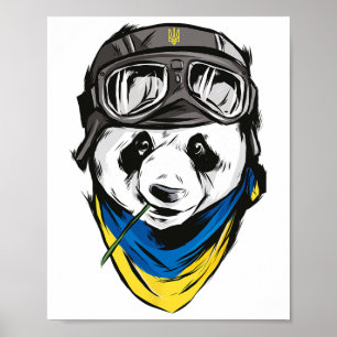 Póster Camiseta de Ucrania Bandera Ucraniana de Panda Rec