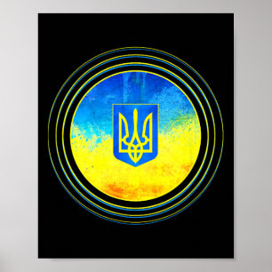 Póster Camiseta de Ucrania Bandera ucraniana Ucrania Volo