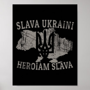 Póster Camiseta de Ucrania Ucraniano Zelensky Tryzub Mili