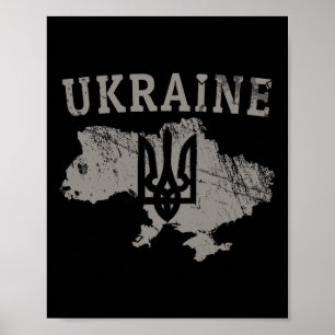 Póster Camiseta de Ucrania Zelensky Ucraniano Tryzub Patr