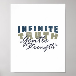 Póster Camiseta de Verdad Infinita y Fuerza Suave