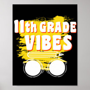 Póster Camiseta de Vibraciones de 11º Grado de vuelta al
