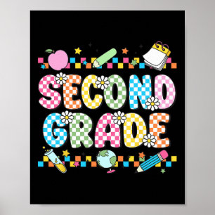 Póster Camiseta de Vibraciones de Segundo Grado 2do Retro