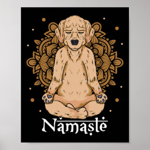 Póster Camiseta de yoga para perros Amantes de cachorros