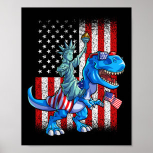 Póster Camiseta del 4 de julio de la Estatua de la Libert