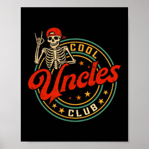 Póster Camiseta del Club de Tíos Geniales Esqueleto Diver