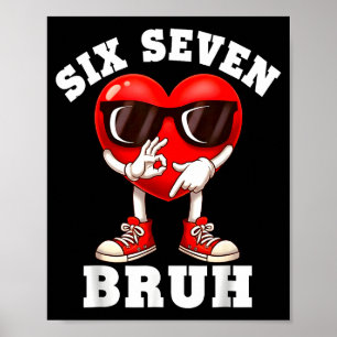 Póster Camiseta del Día de San Valentín 6 7 Hombres Chico