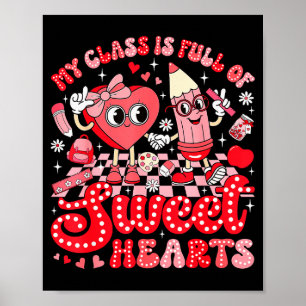 Póster Camiseta del Día del Maestro San Valentín Mi Clase