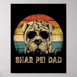 Póster Camiseta del Día del Padre para amantes de los per