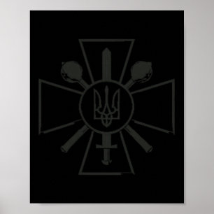 Póster Camiseta del ejército ucraniano Zelenskyy Ucrania