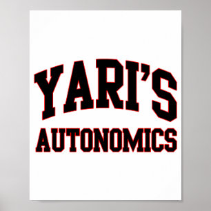 Póster Camiseta del equipo de sóftbol Yaris Autonomics