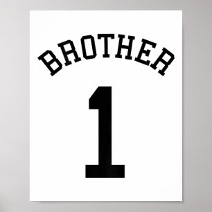 Póster Camiseta del equipo hermano No. 1 Fútbol Handll Sk