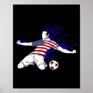 Póster Camiseta del equipo nacional de fútbol de América