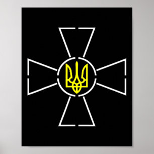 Póster Camiseta del Escudo de Armas de Ucrania Presidente