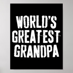 Póster Camiseta del mejor abuelo del mundo Papa Hombres D