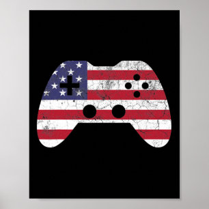 Póster Camiseta Del Mes De Julio Videojuegos Jugador Niño