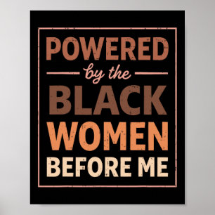 Póster Camiseta del Mes de la Historia Negra Mujeres Afro