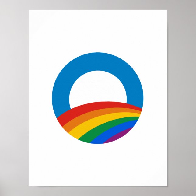 Póster Camiseta del Orgullo Gay Obama (Frente)