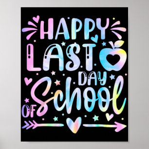 Póster Camiseta del último día de escuela para profesores