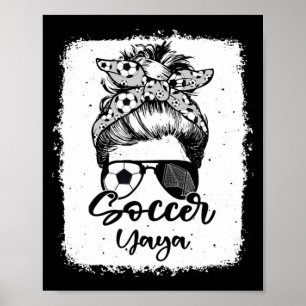 Póster Camiseta Desgastada Yaya Fútbol Leopardo Desordena