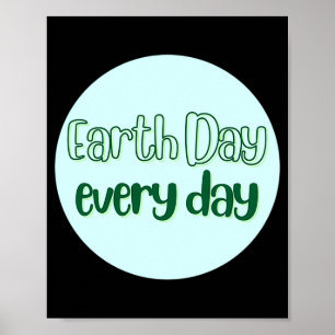 Póster Camiseta Día de la Tierra Todos los Días_1