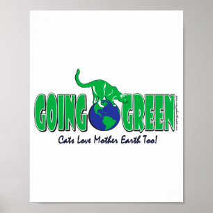 Póster Camiseta Día de la Tierra Verde