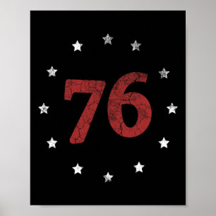 Póster Camiseta Día El Espíritu 76 Regalo Retro 4 De Juli
