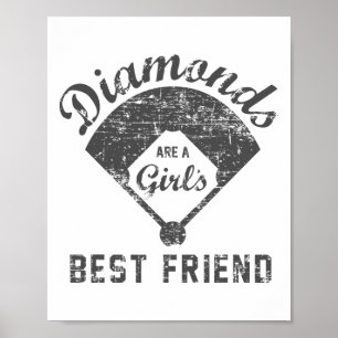 Póster Camiseta Diamantes Son Los Mejores Amigos De Una C