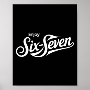 Póster Camiseta divertida 67 Seis Siete Meme para amantes