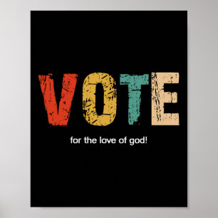 Póster Camiseta divertida anti Trump - Regalo de voto con