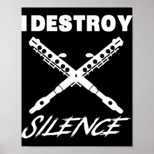 Póster Camiseta Divertida Ccolo - Destruyo el Silencio Gi