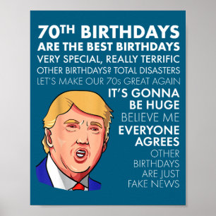 Póster Camiseta divertida con cita de Trump para hombres,