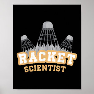 Póster Camiseta Divertida de Bádminton para Hombres y Muj