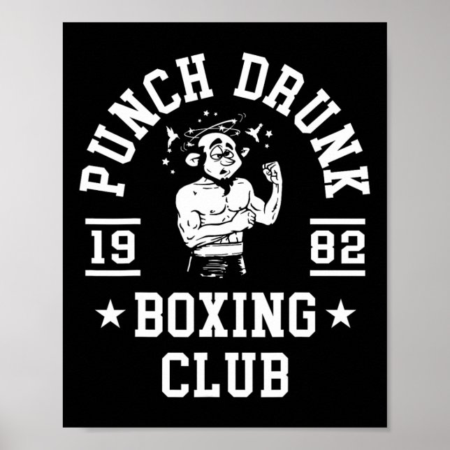 Póster Camiseta divertida de boxeo para boxeadores  (Frente)