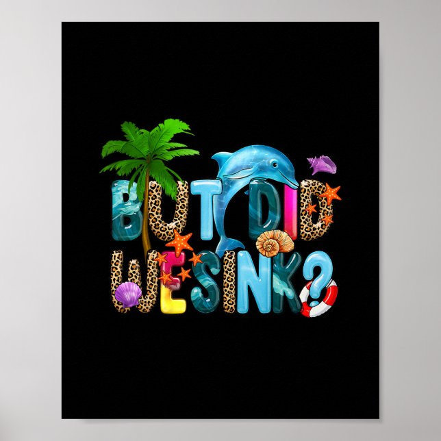 Póster Camiseta Divertida de Crucero. Pero ¿Hundimos los  (Frente)