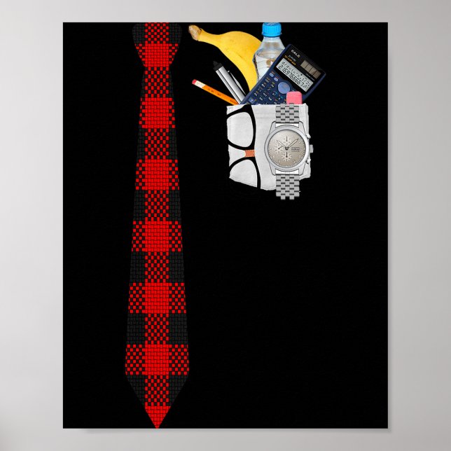Póster Camiseta divertida de disfraz de nerd de Halloween (Frente)
