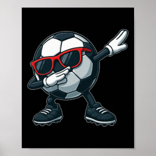 Póster Camiseta divertida de fútbol para niños hombres mu