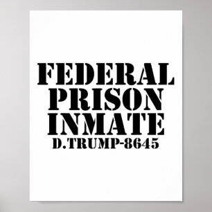 Póster Camiseta divertida de Halloween de Trump Preso de 