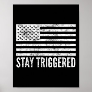 Póster Camiseta divertida de la bandera estadounidense Pr