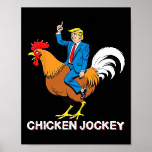 Póster Camiseta divertida de meme surrealista de Jockey d