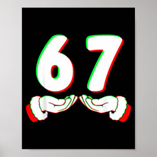 Póster Camiseta divertida de Navidad 67 Meme para hombres