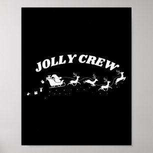 Póster Camiseta divertida de Navidad de la tripulación al