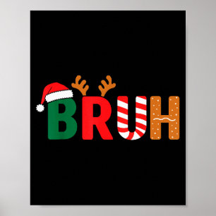 Póster Camiseta divertida de Navidad para adolescentes y