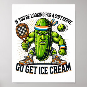 Póster Camiseta divertida de pickleball para hombres, pap